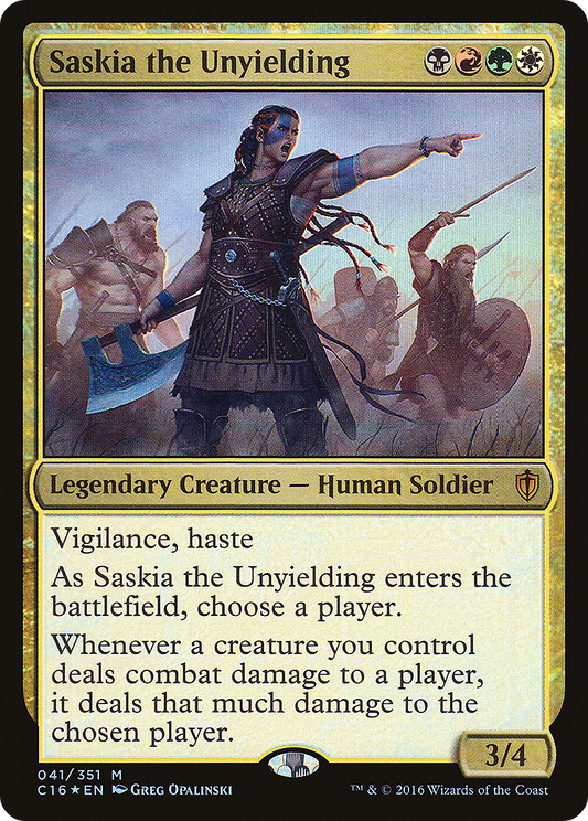 Saskia the Unyielding (041) Foil - Commander 2016