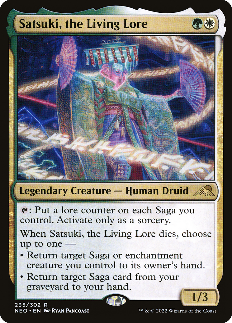 Satsuki, the Living Lore (235) - Kamigawa: Neon Dynasty Foil