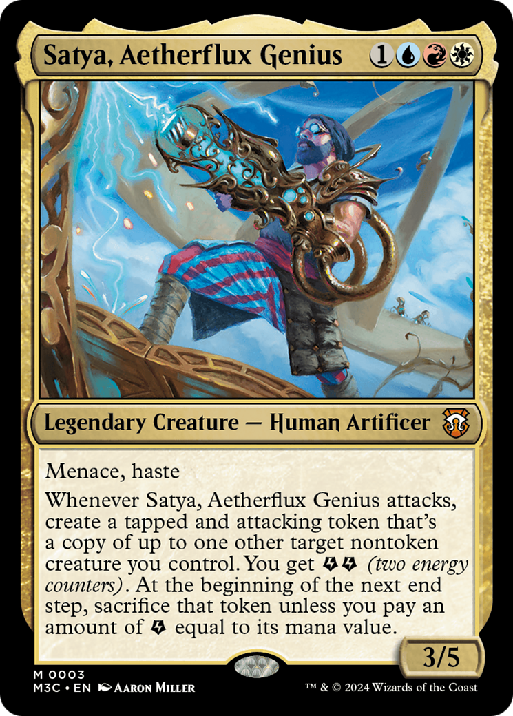Satya, Aetherflux Genius (003) Foil - Commander: Modern Horizons 3