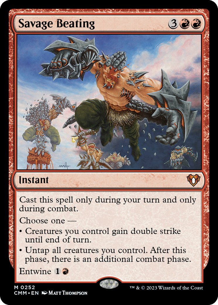 Savage Beating (252) - Commander Masters