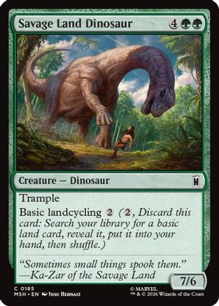 Savage Land Dinosaur (185) - Marvel Super Heroes