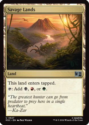 Savage Lands (827) Foil - Commander: Marvel Super Heroes