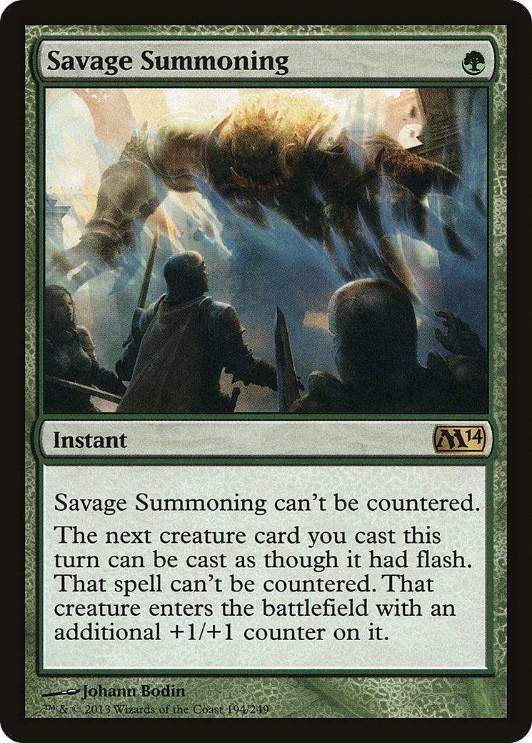 Savage Summoning (194) Foil - Magic 2014
