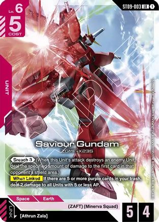 Saviour Gundam (ST09-003) Holofoil - Starter Deck 09: Destiny Ignition