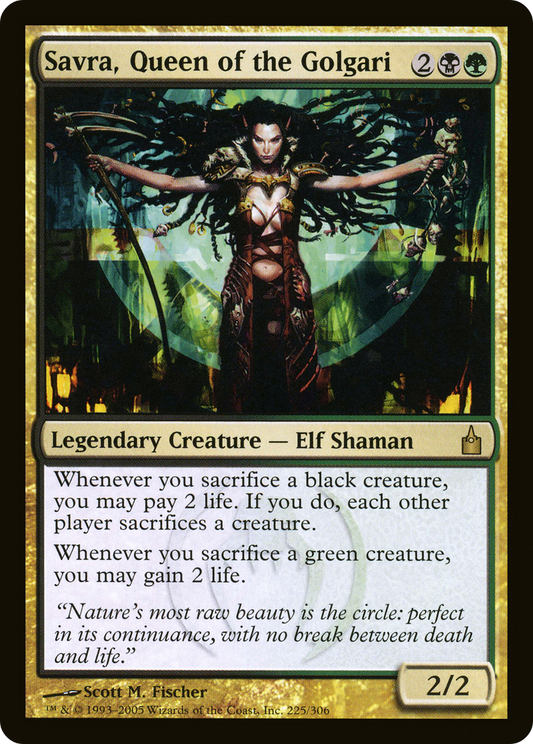 Savra, Queen of the Golgari (225) - Ravnica: City of Guilds