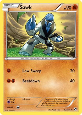 Sawk (62) Reverse Holofoil - Black & White