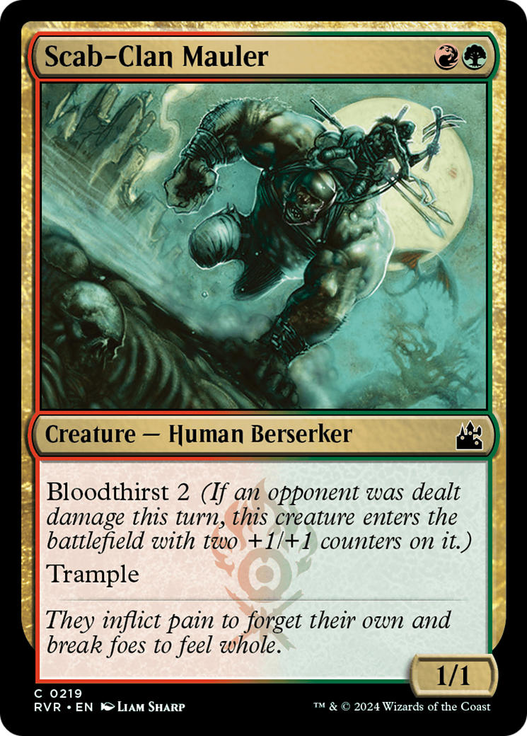Scab-Clan Mauler (219) Foil - Ravnica Remastered