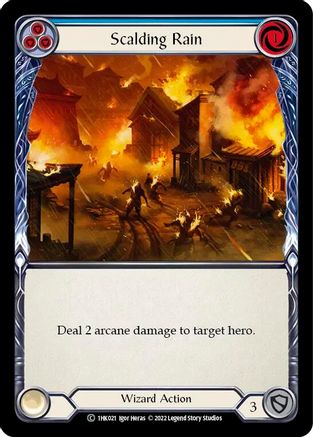 Scalding Rain (Blue) (1HK021) - Blitz Deck: Historic Pack 1 - Kano