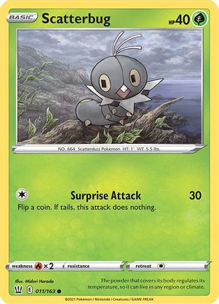 Scatterbug (11) Reverse Holofoil - Battle Styles