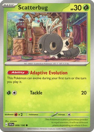 Scatterbug (8) Reverse Holofoil - Scarlet & Violet
