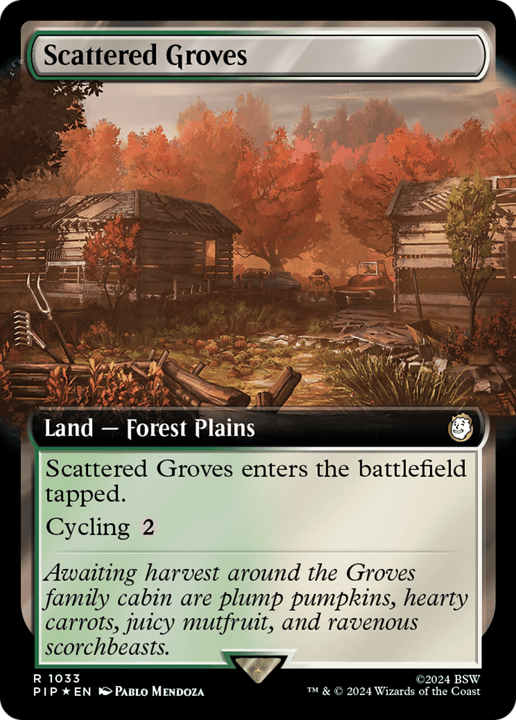 Scattered Groves (Extended Art) (1033) Surge Foil - Fallout