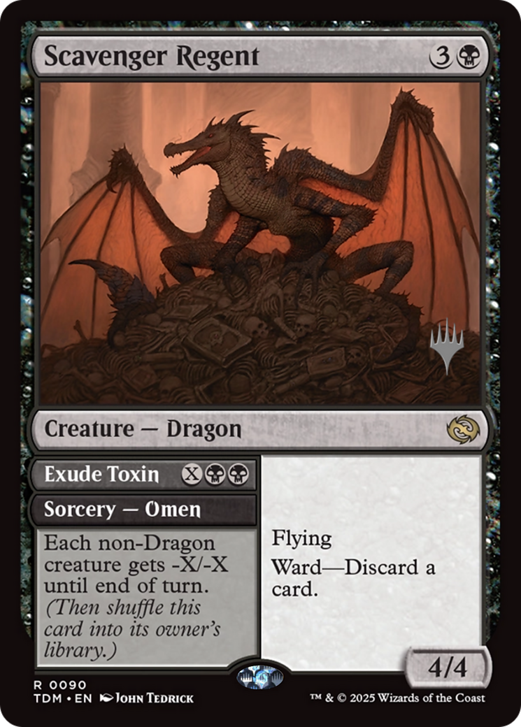 Scavenger Regent // Exude Toxin (Promo Pack) (090) Foil - Tarkir: Dragonstorm