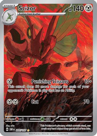 Scizor (205) Holofoil - Obsidian Flames