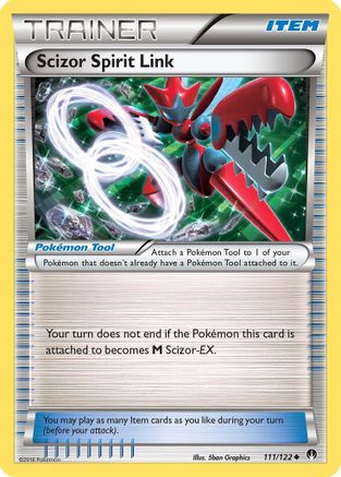 Scizor Spirit Link (111) Reverse Holofoil - BREAKpoint