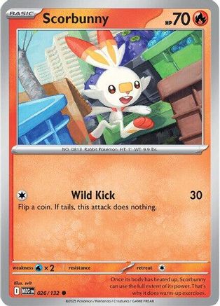 Scorbunny (26) Reverse Holofoil - Mega Evolution