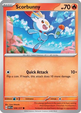 Scorbunny (36) - Ascended Heroes