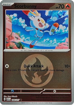 Scorbunny (Energy Symbol Pattern) (36) Reverse Holofoil - Ascended Heroes