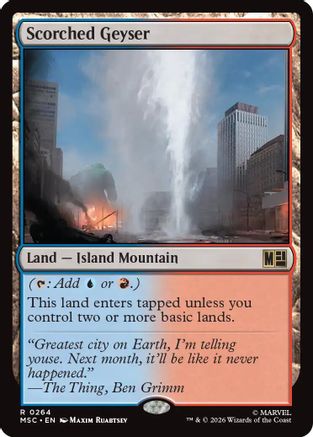 Scorched Geyser (264) - Commander: Marvel Super Heroes