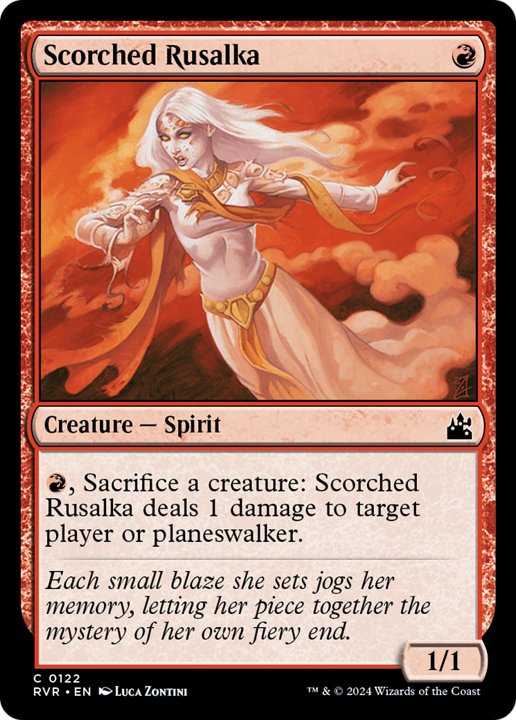 Scorched Rusalka (122) Foil - Ravnica Remastered