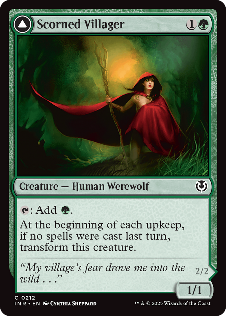 Scorned Villager // Moonscarred Werewolf (212) Foil - Innistrad Remastered