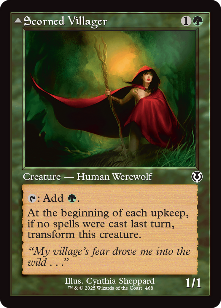 Scorned Villager // Moonscarred Werewolf (Retro) (468) Foil - Innistrad Remastered