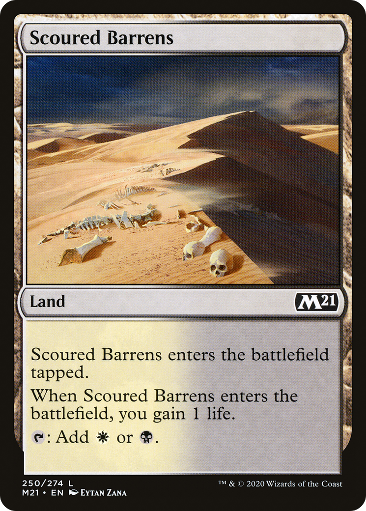 Scoured Barrens (250) - Core Set 2021 Foil
