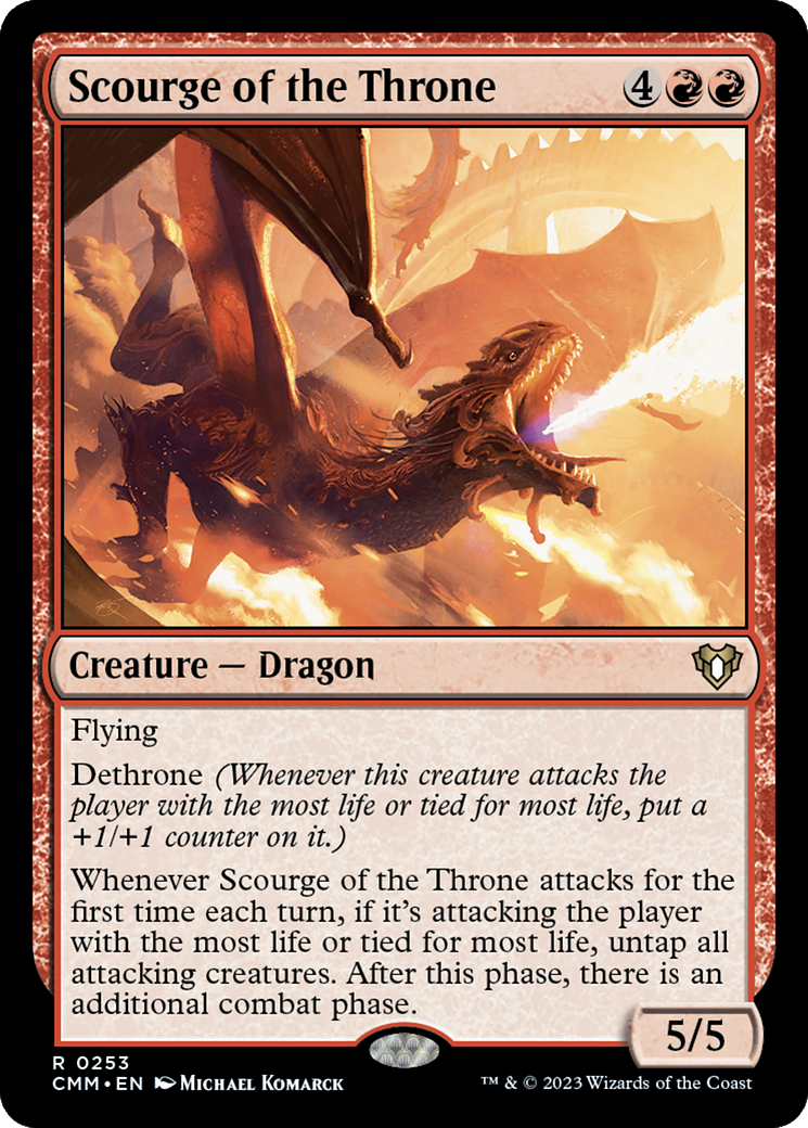 Scourge of the Throne (253) Foil - Commander Masters