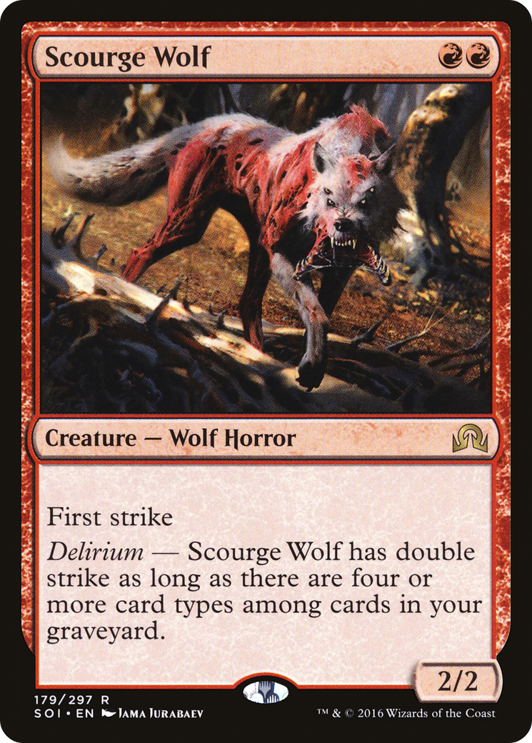 Scourge Wolf (179) Foil - Shadows over Innistrad