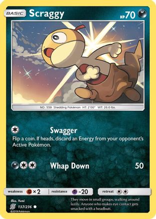 Scraggy (137) Reverse Holofoil - Unified Minds