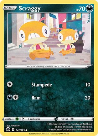 Scraggy (41) Reverse Holofoil - Champions Path
