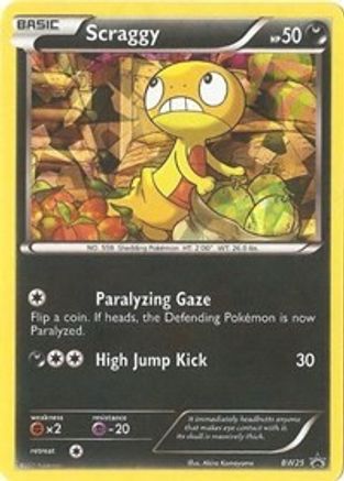 Scraggy (Cracked Ice Holo) (BW25) Holofoil - Black Star Promos