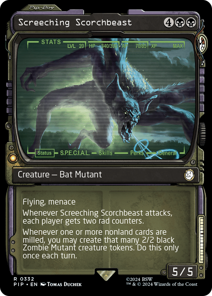 Screeching Scorchbeast (Showcase) (332) Foil - Fallout