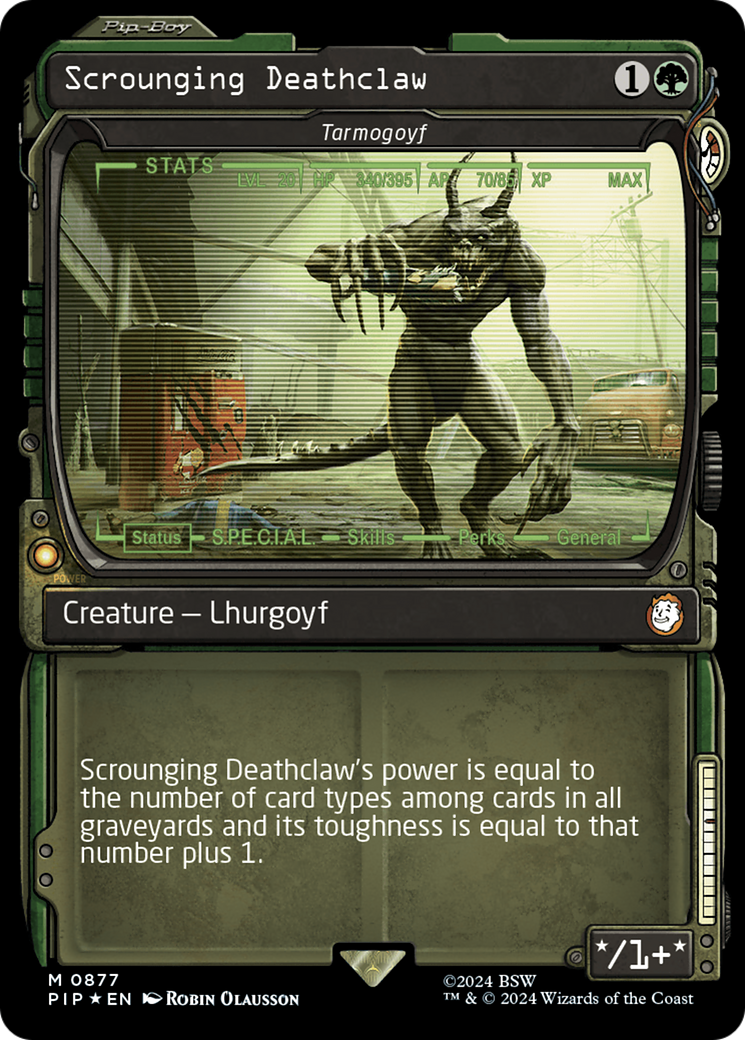 Scrounging Deathclaw – Tarmogoyf (Showcase) (877) Surge Foil - Fallout
