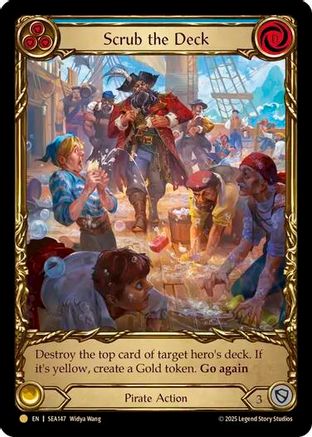 Scrub the Deck (Extended Art) (SEA147) Cold Foil - High Seas