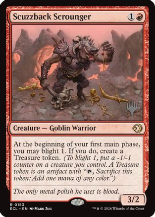 Scuzzback Scrounger (Promo Pack) (153) Foil - Lorwyn Eclipsed