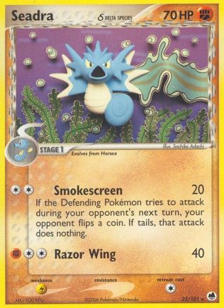 Seadra (Delta Species) (22) Reverse Holofoil - Dragon Frontiers