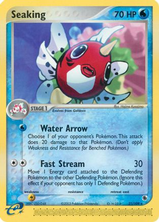 Seaking (21) Reverse Holofoil - Ruby and Sapphire