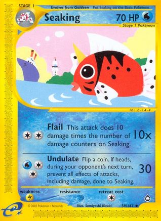 Seaking (59) Reverse Holofoil - Aquapolis