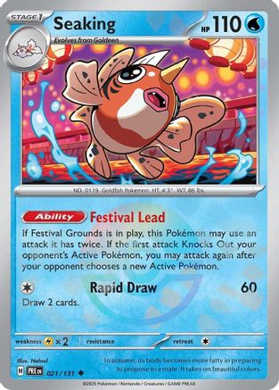 Seaking (Poke Ball Pattern) (21) Reverse Holofoil - Prismatic Evolutions