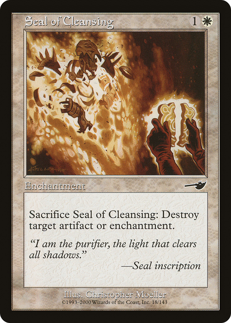 Seal of Cleansing (018) Foil - Nemesis