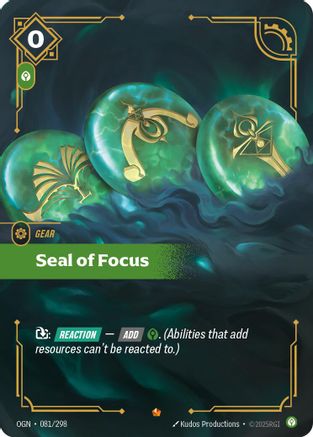 Seal of Focus (081) Foil - Origins