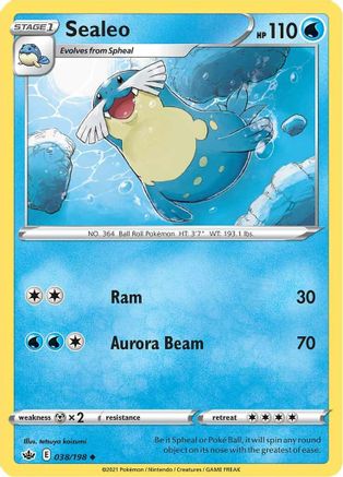 Sealeo (38) Reverse Holofoil - Chilling Reign