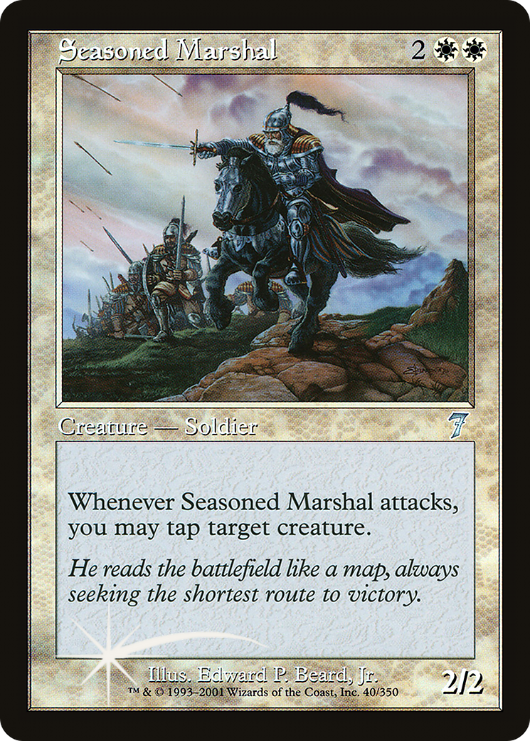 Seasoned Marshal (040) Foil - Seventh Edition