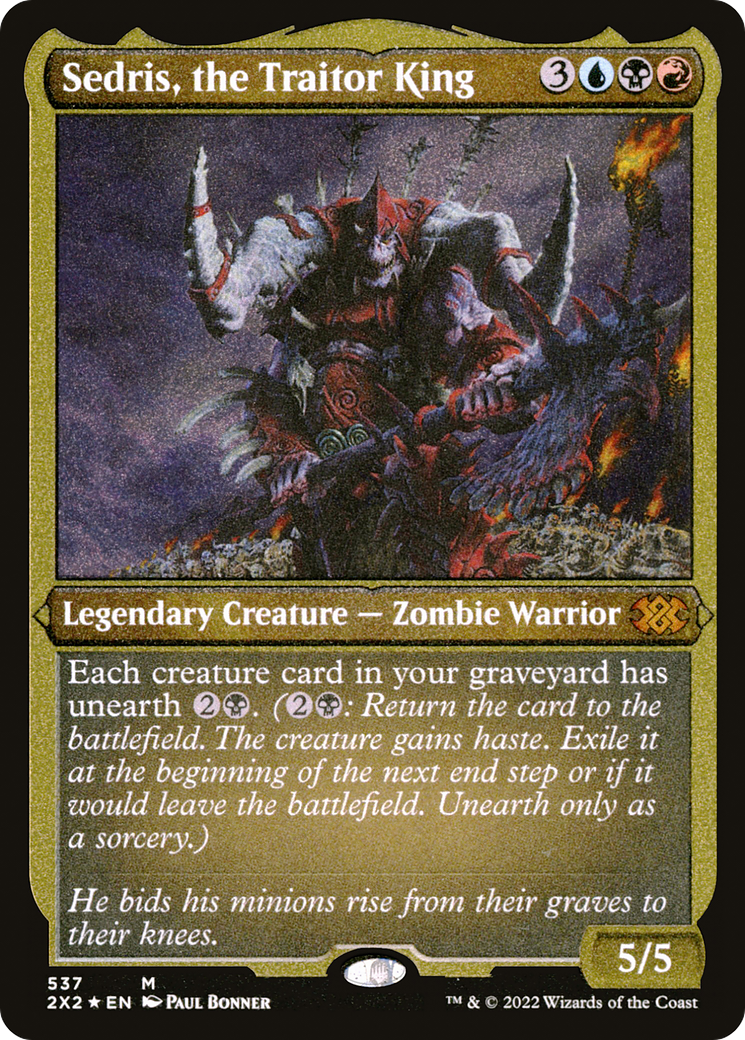 Sedris, the Traitor King (537) Etched Foil - Double Masters 2022