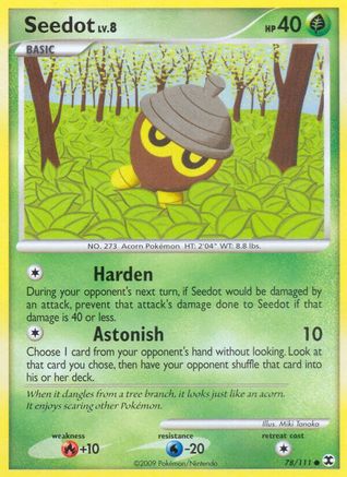 Seedot (78) Reverse Holofoil - Rising Rivals