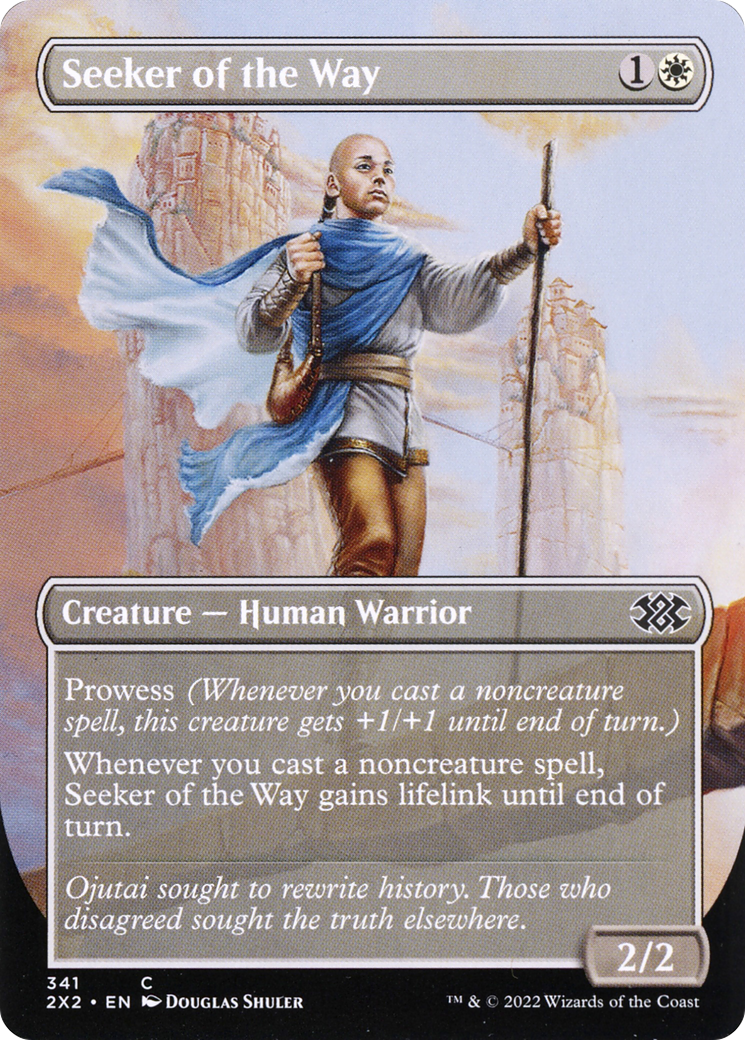 Seeker of the Way (Borderless) (341) Foil - Double Masters 2022