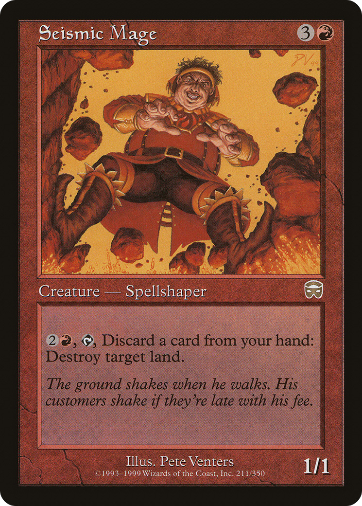 Seismic Mage (211) - Mercadian Masques