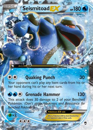 Seismitoad EX (20) Holofoil - Furious Fists