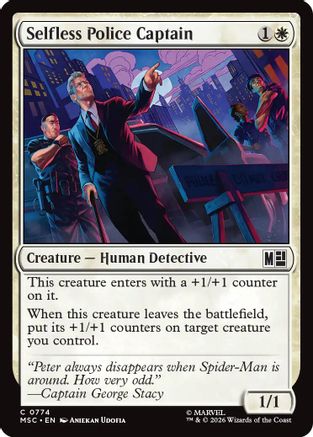 Selfless Police Captain (774) - Commander: Marvel Super Heroes