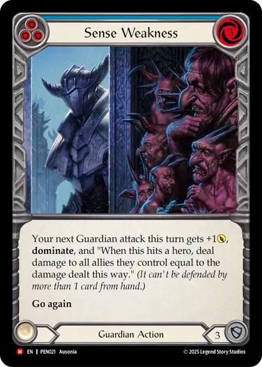 Sense Weakness (PEN021) - Compendium of Rathe